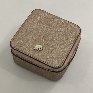 Banana Republic glittered travel jewelry case